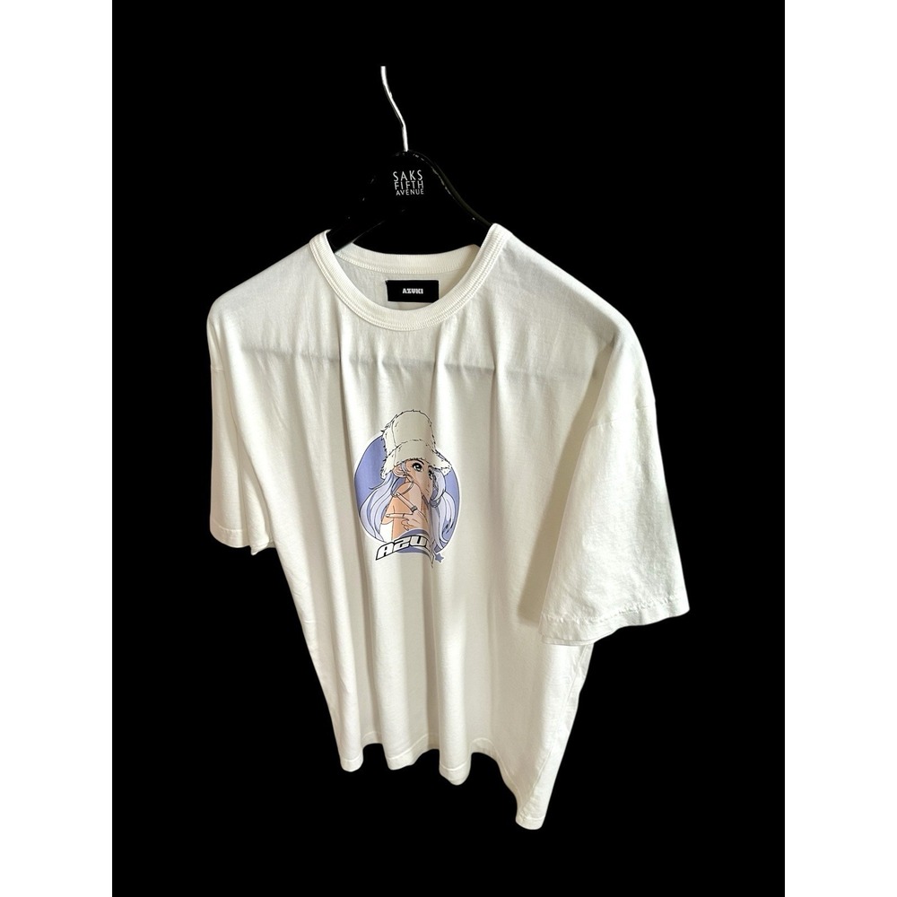 Azuki Skater Girl Anime Y2K Tshirt Sz Large White E Girl